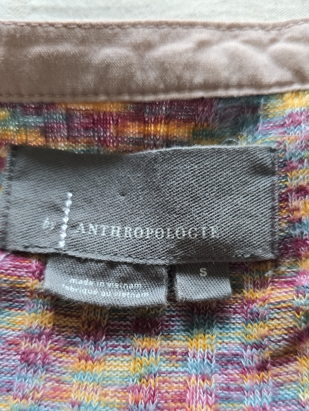 Puff-Sleeved Knit Henley Top by Anthropologie  Women's Size Small - Picture 3 of 11